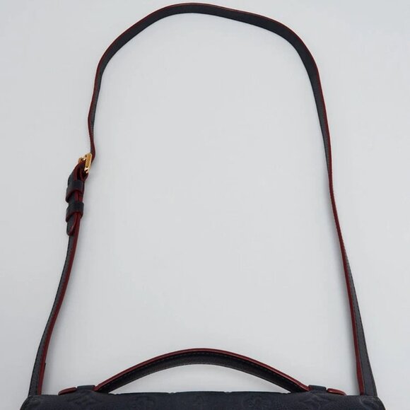 Louis Vuitton Marine Rouge Monogram Empreinte Leather Pochette Metis Bag - Picture 6 of 12